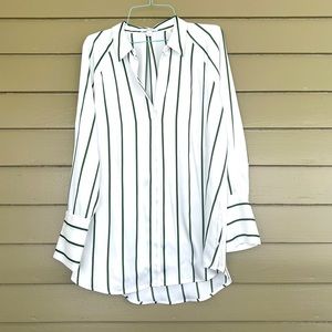Nine West Heritage Stripe Collection M Blouse
